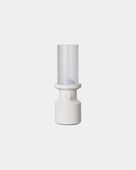 Lampe de table ABS recyclé Vinga Niori à personnaliser - Blanc