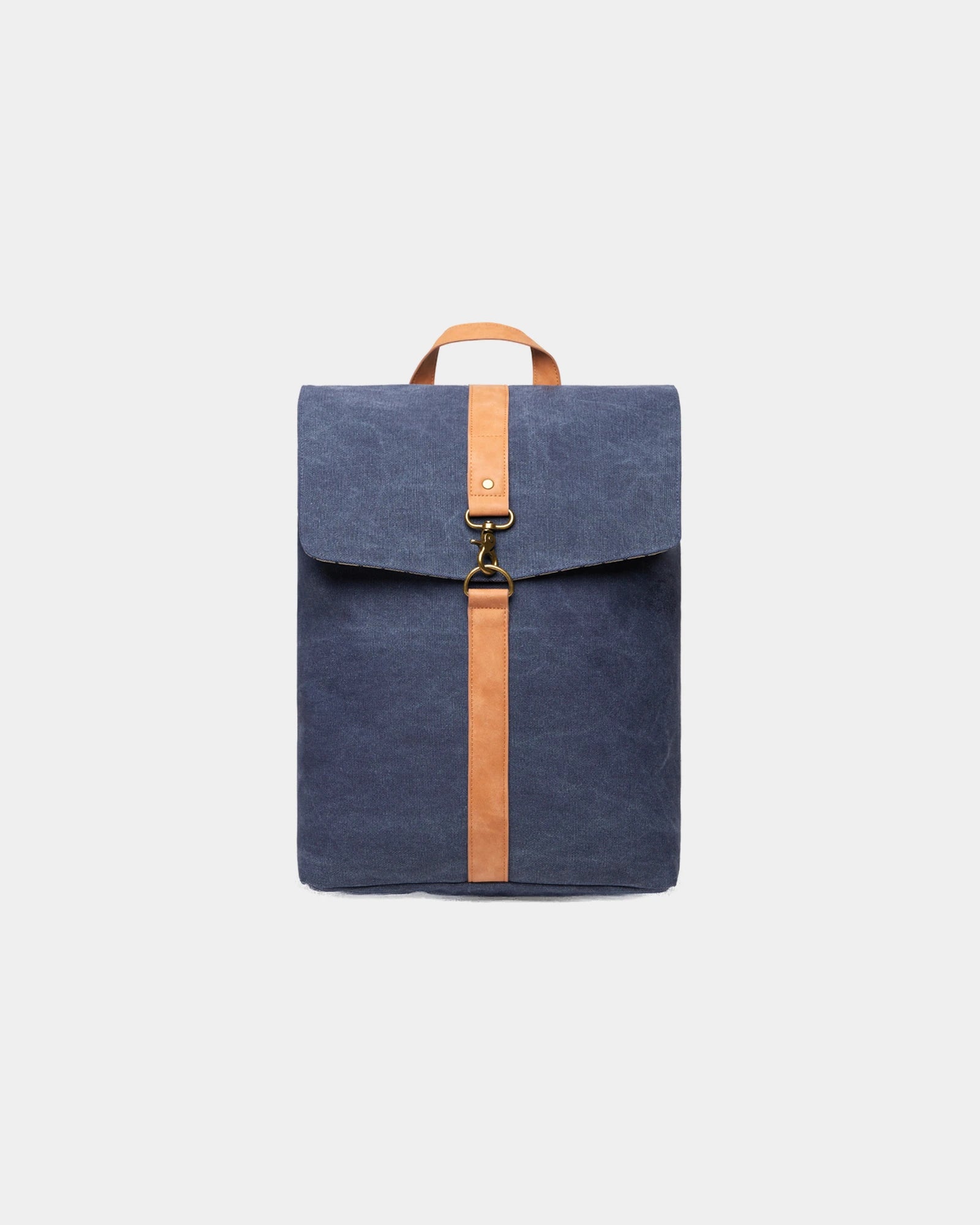 Sac à dos en toile recyclée Vinga Bosler 43 x 30.5 cm à personnaliser - Bleu Marine