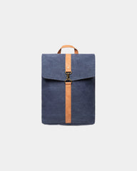 Sac à dos en toile recyclée Vinga Bosler 43 x 30.5 cm à personnaliser - Bleu Marine