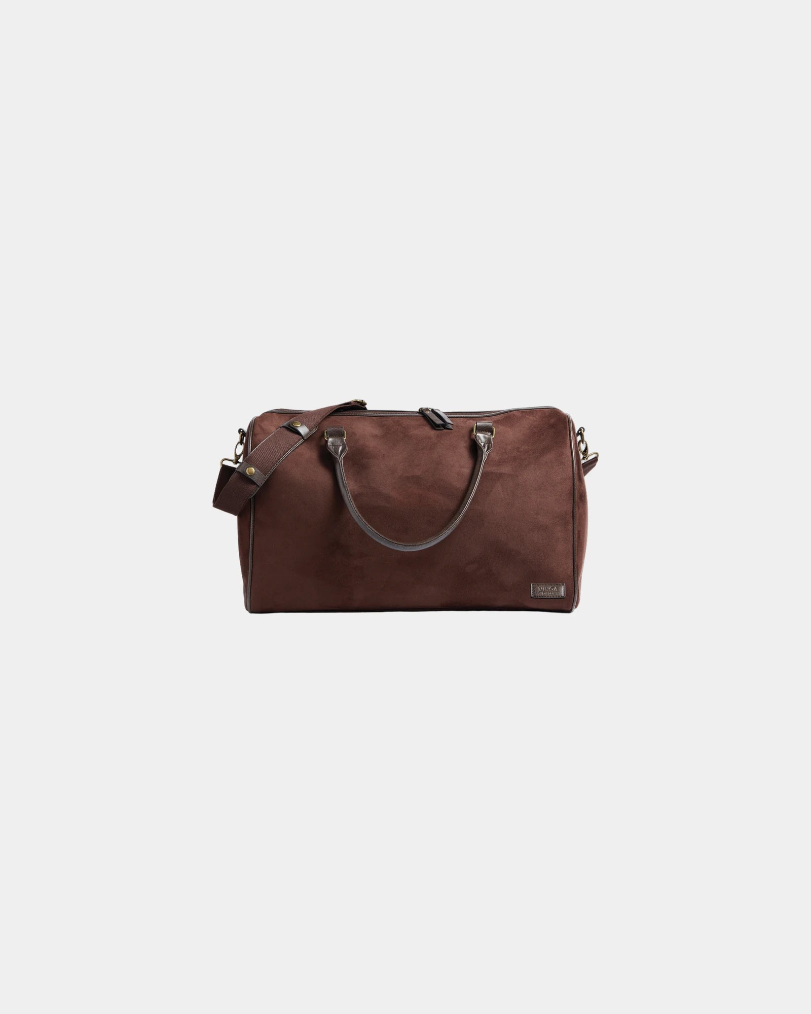 Sac weekend polyester Vinga Hunton 48.5 cm à personnaliser - Marron