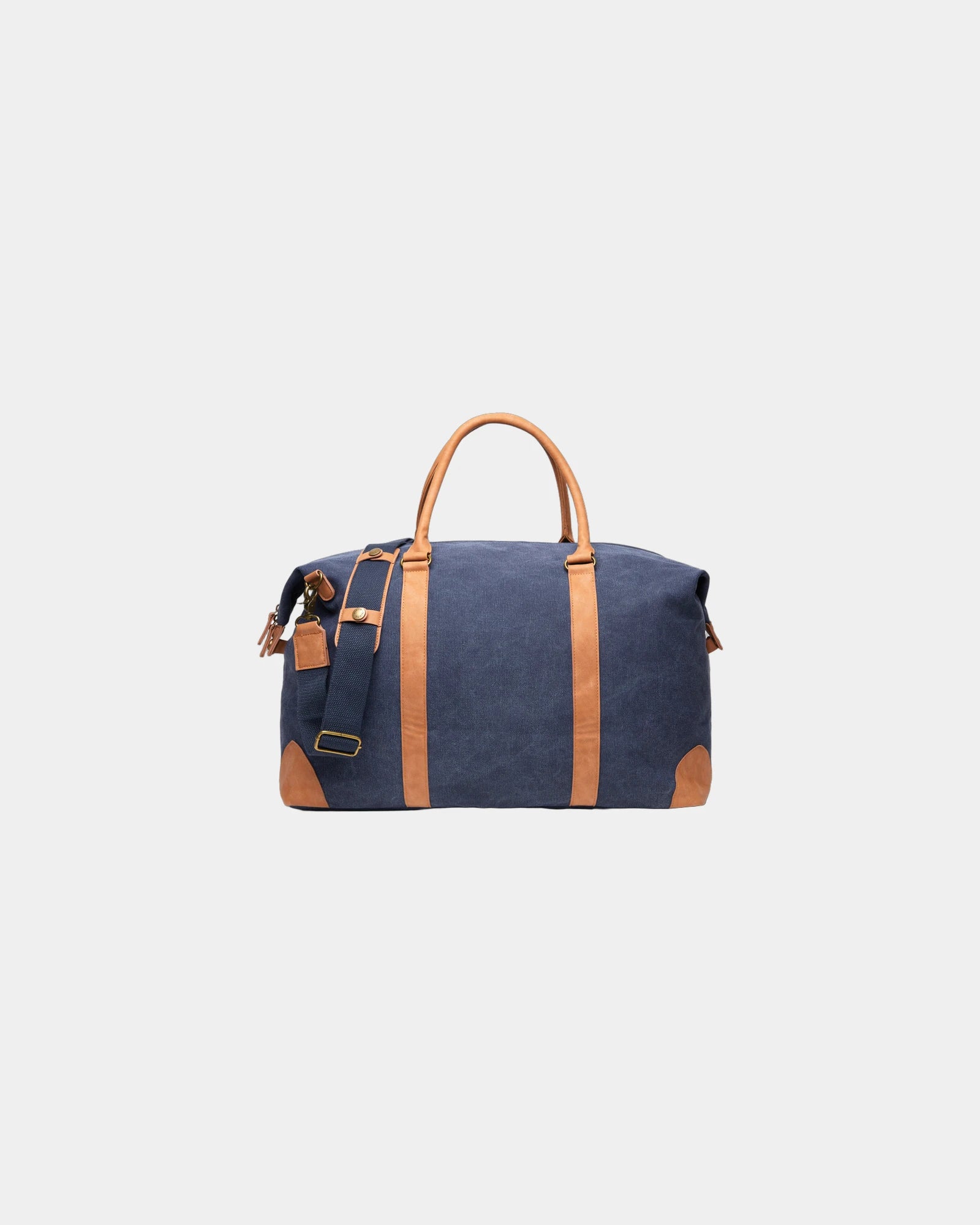 Sac de voyage toile recyclée Vinga Bosler 40L à personnaliser - Bleu Marine