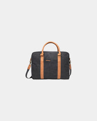Sac ordinateur toile recyclée Vinga RCS Bosler à personnaliser - Noir