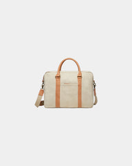 Sac ordinateur toile recyclée Vinga RCS Bosler à personnaliser - Beige