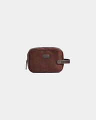 Trousse de toilette polyester Vinga Hunton à personnaliser - Marron