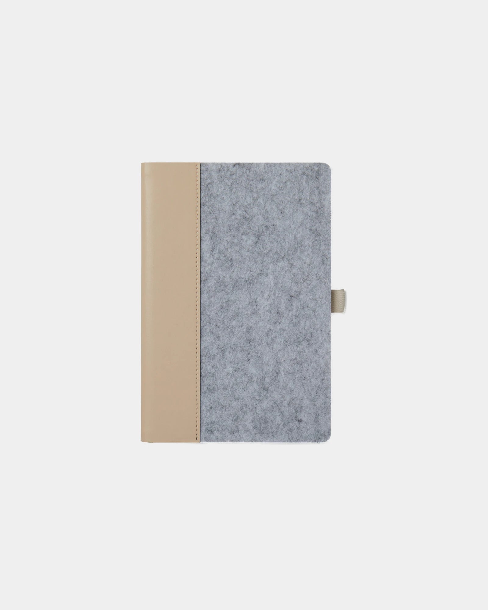 Carnet en feutre recyclé Vinga Albon A5 à personnaliser - Gris
