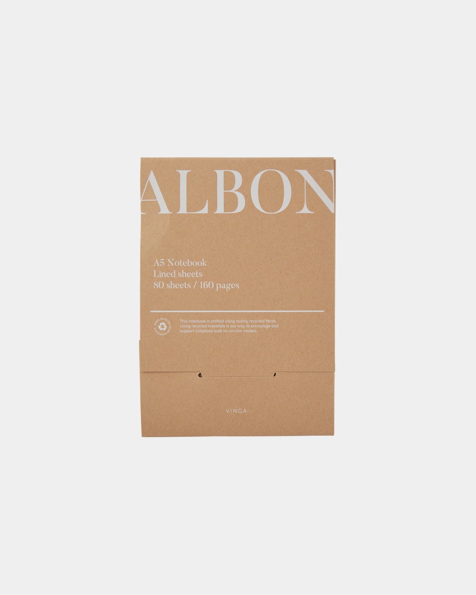 Carnet en feutre recyclé Vinga Albon A5 à personnaliser - 4
