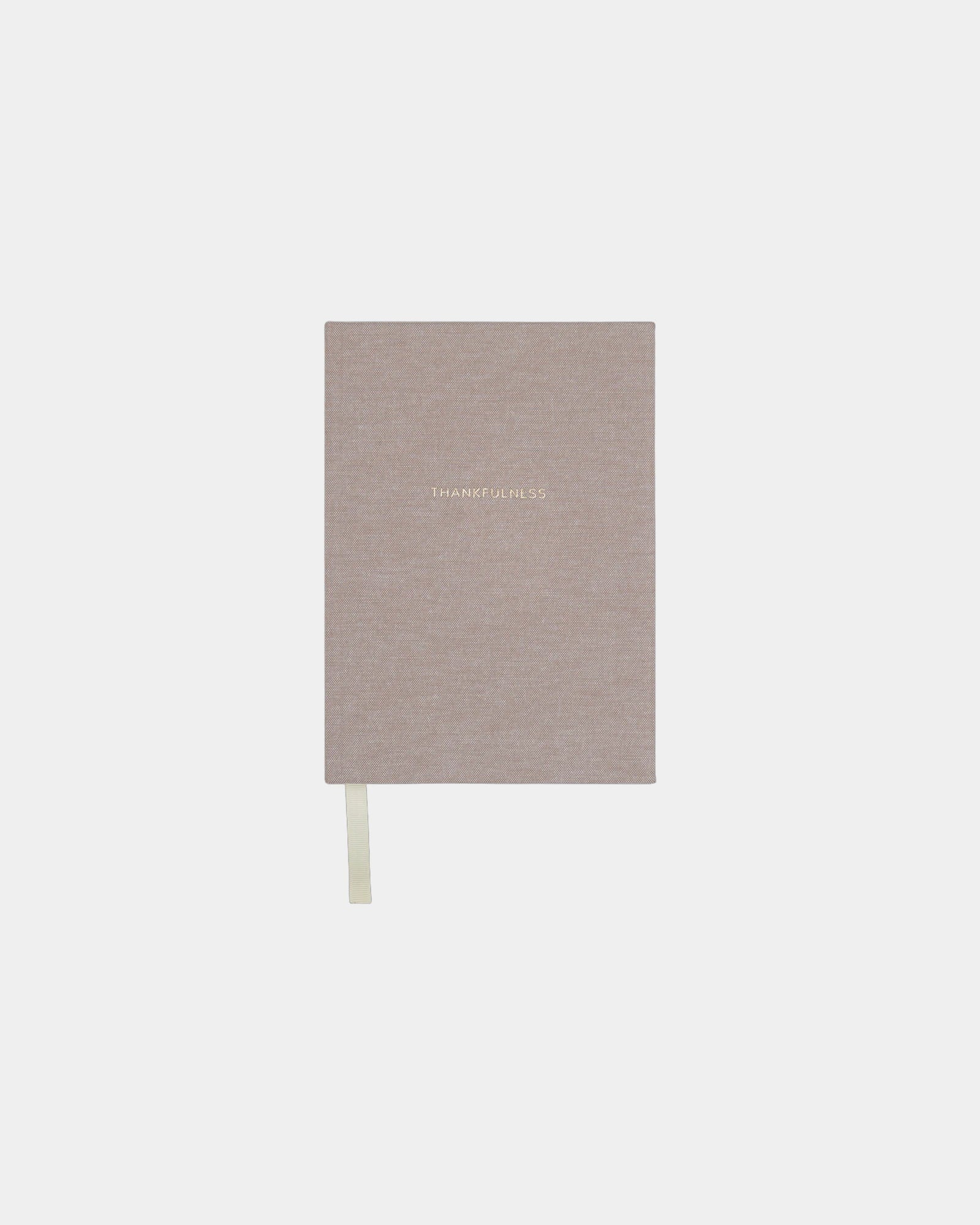 Carnet de notes papier recyclé Vinga Thankfulness à personnaliser - Beige