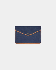 Housse ordinateur toile recyclée Vinga Bosler 14" à personnaliser - Bleu Marine