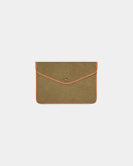 Pochette ordinateur toile recyclée Vinga 16" à personnaliser - Vert