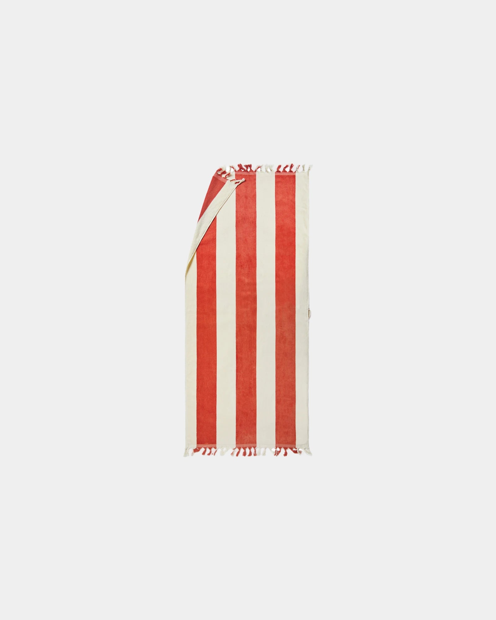 Serviette de plage coton Vinga Valmer à personnaliser - Rouge