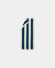 Serviette de plage coton Vinga Valmer à personnaliser - Bleu Marine