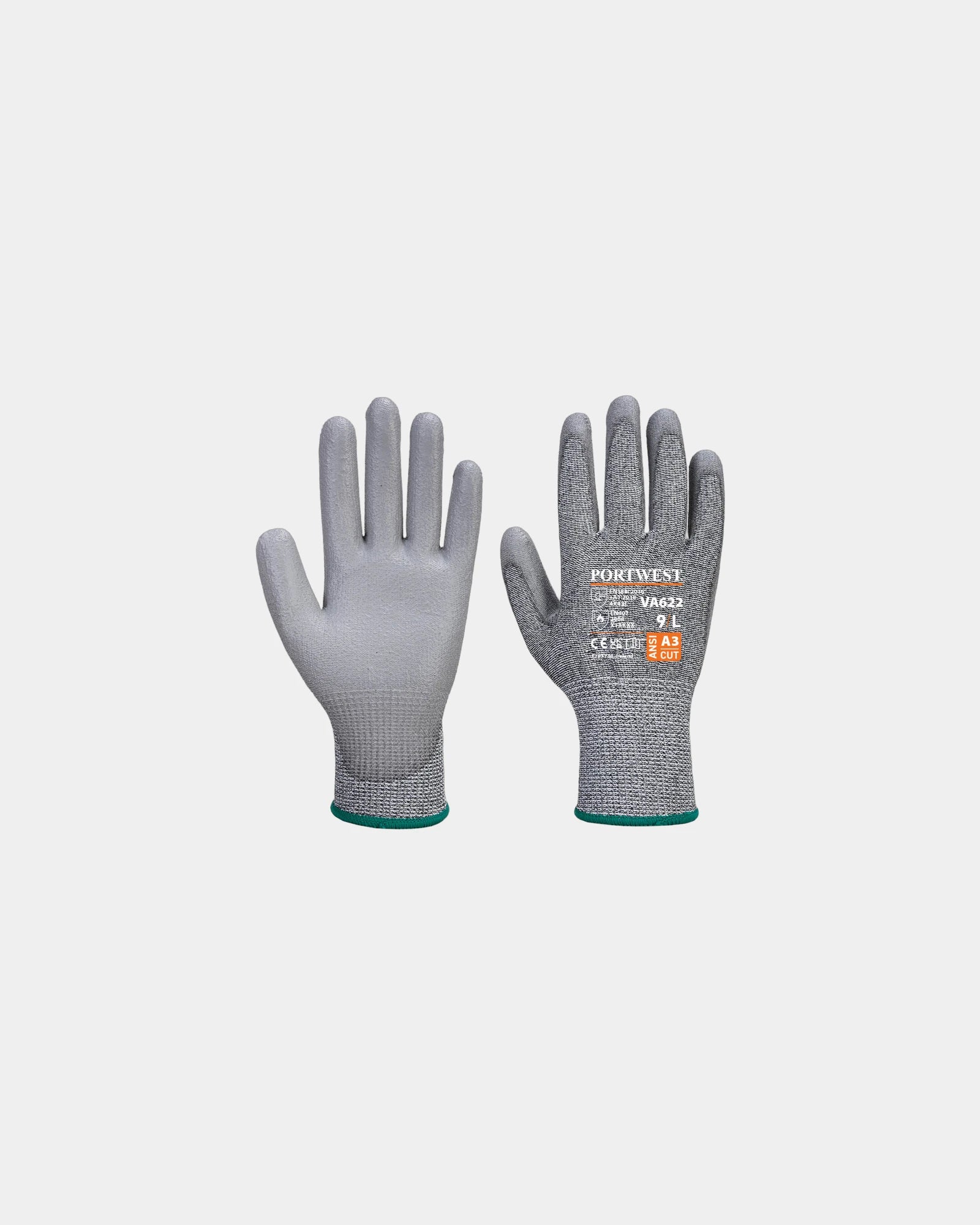 Gant anti-coupure PU à personnaliser - Gris