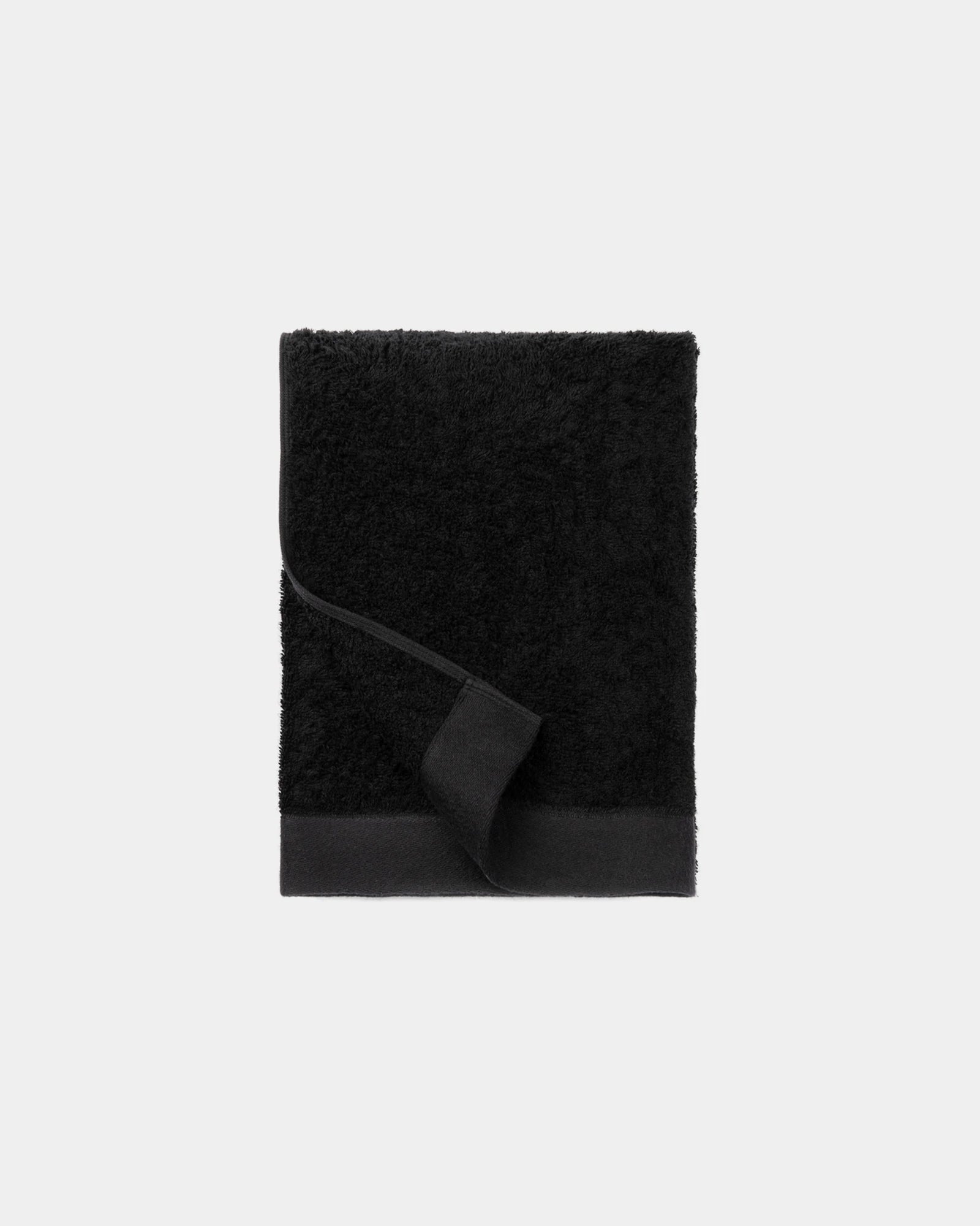 Serviette coton Lyocell Vinga Birch 70x140 à personnaliser - Noir