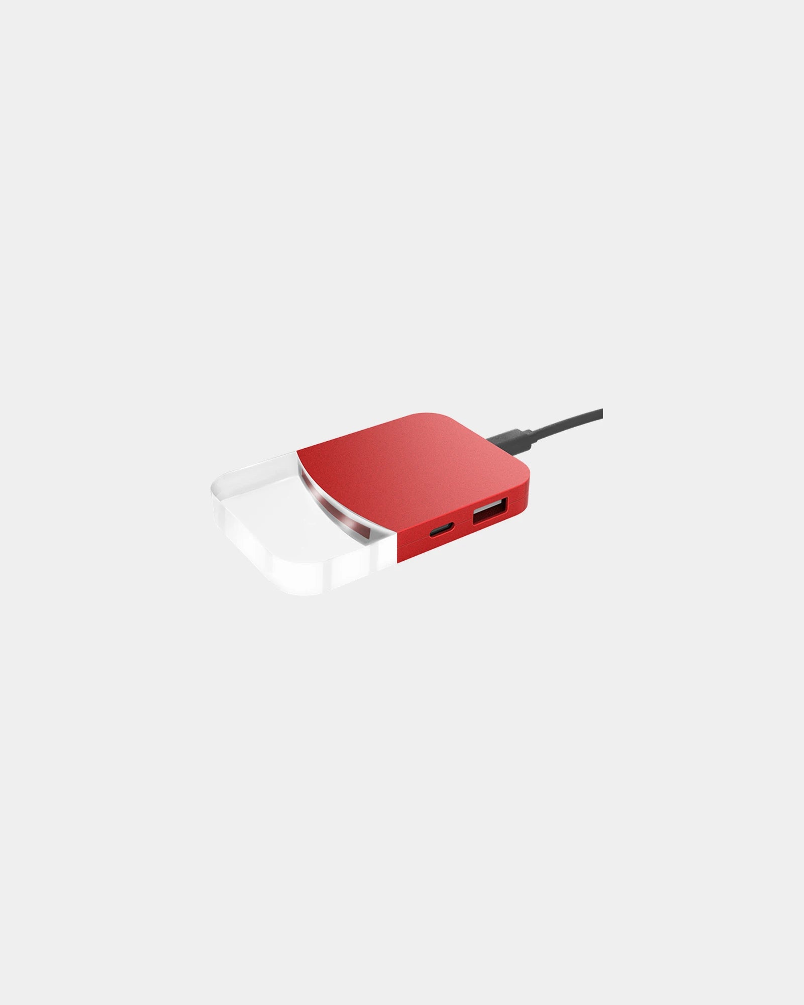 Hub de charge ABS rouge Mini Ilo à personnaliser - 1