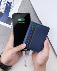 Porte-cartes anti-RFID en cuir recyclé à personnaliser - 4