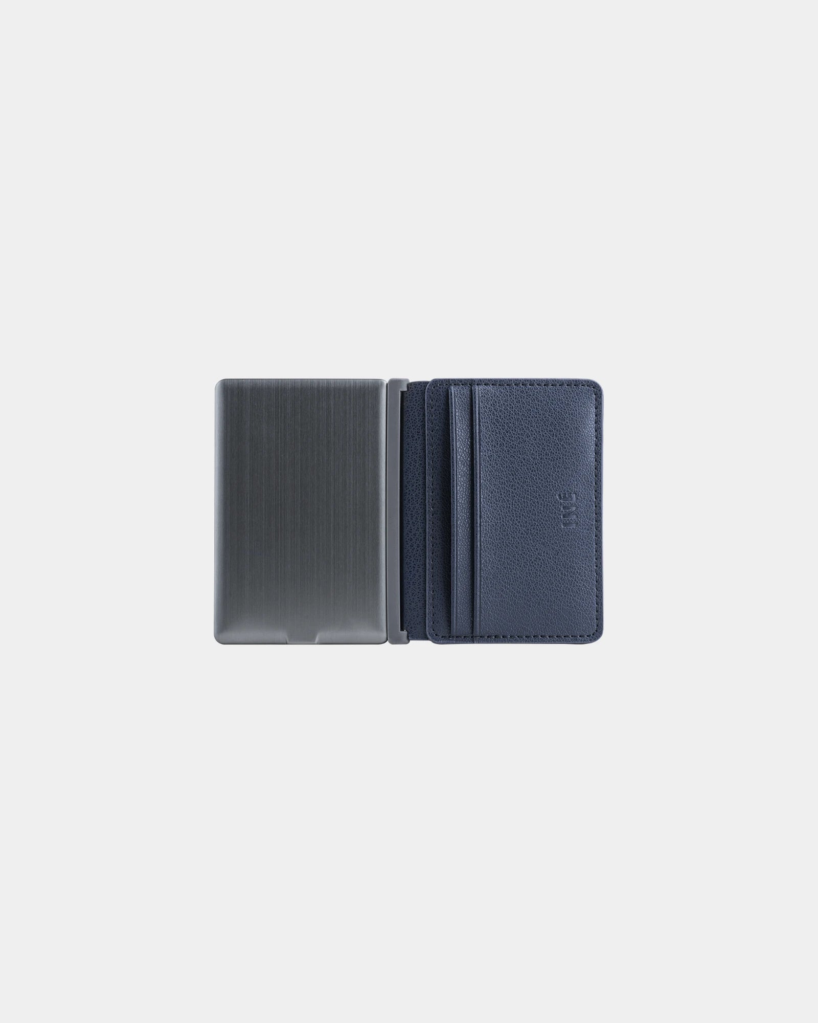 Porte-cartes anti-RFID en cuir recyclé à personnaliser - Bleu