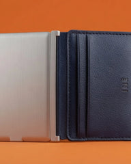 Porte-cartes anti-RFID en cuir recyclé à personnaliser - 6
