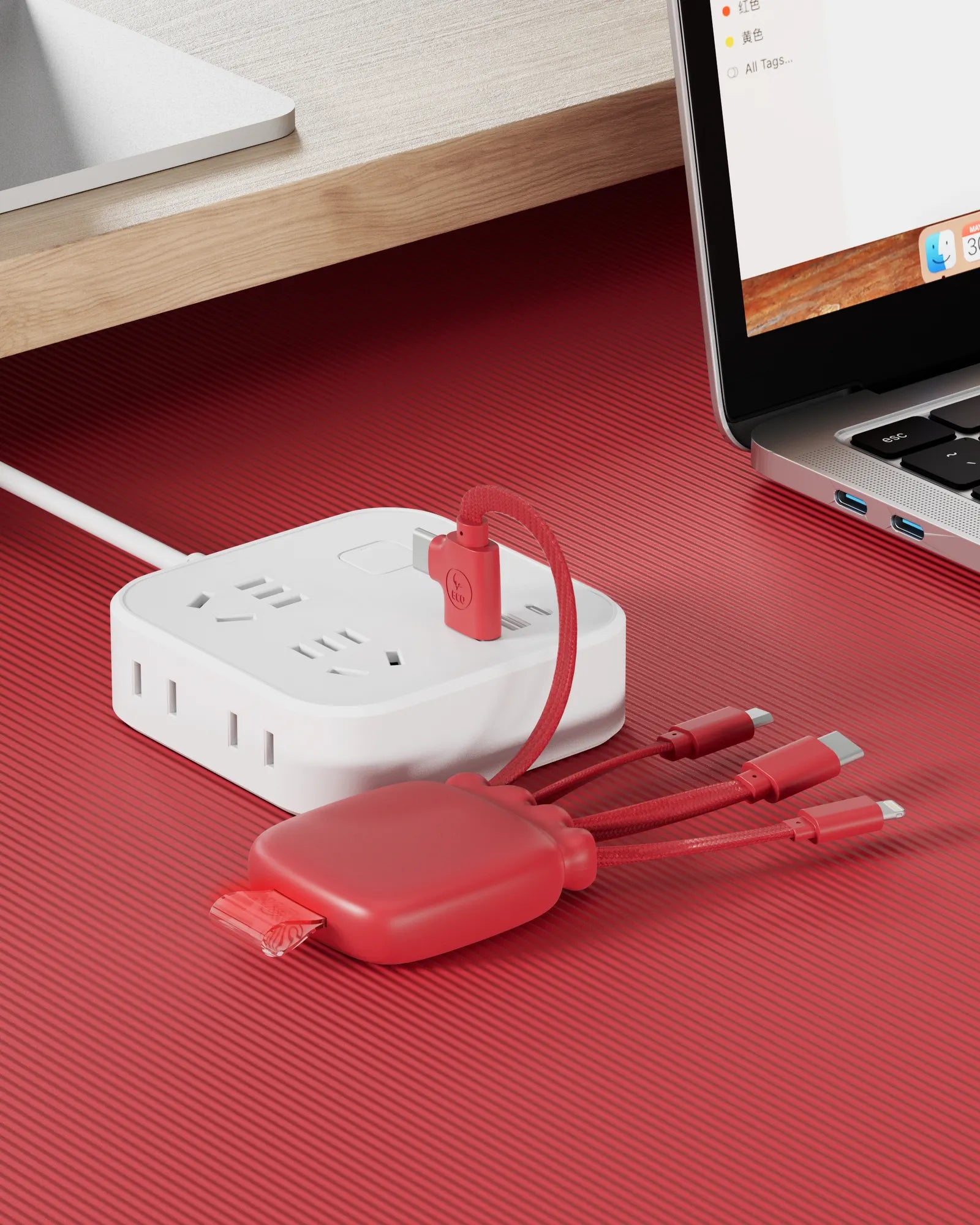 Batterie externe multi-câbles 3000mAh à personnaliser - 1