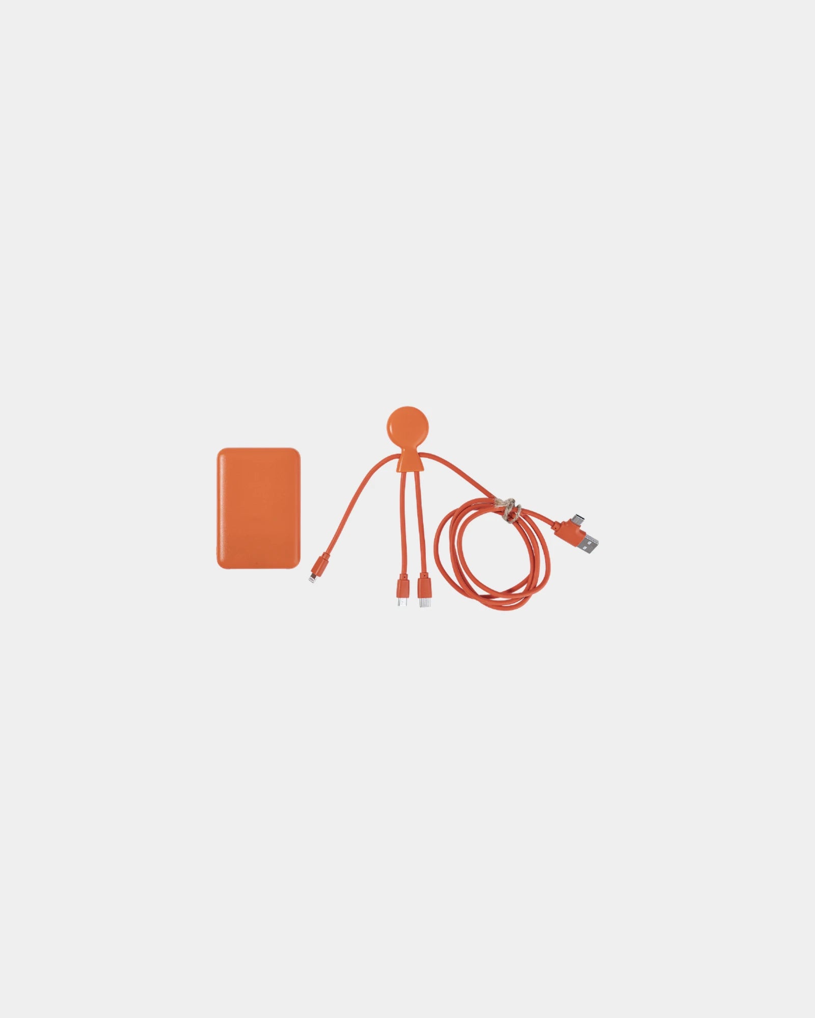 Pack de charge plastique recyclé à personnaliser - Orange