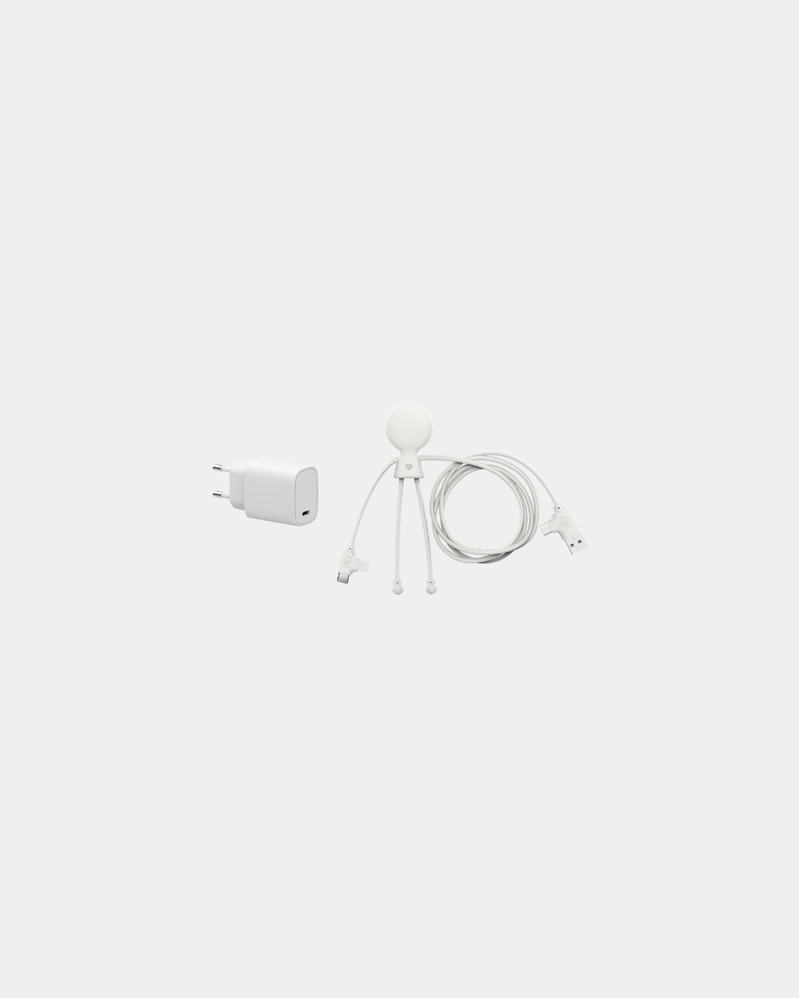 Pack de charge rapide plastique recyclé à personnaliser - Blanc