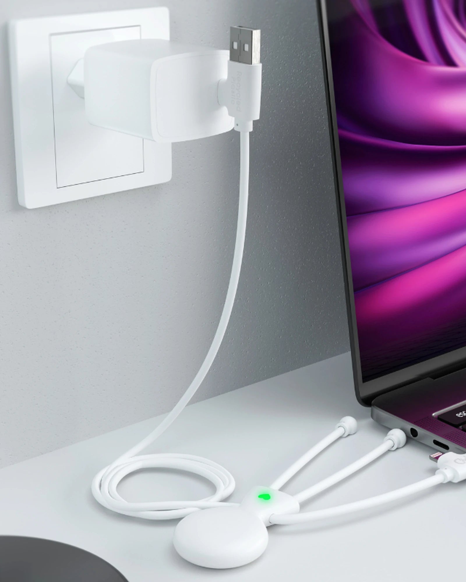 Pack de charge rapide plastique recyclé à personnaliser - 6