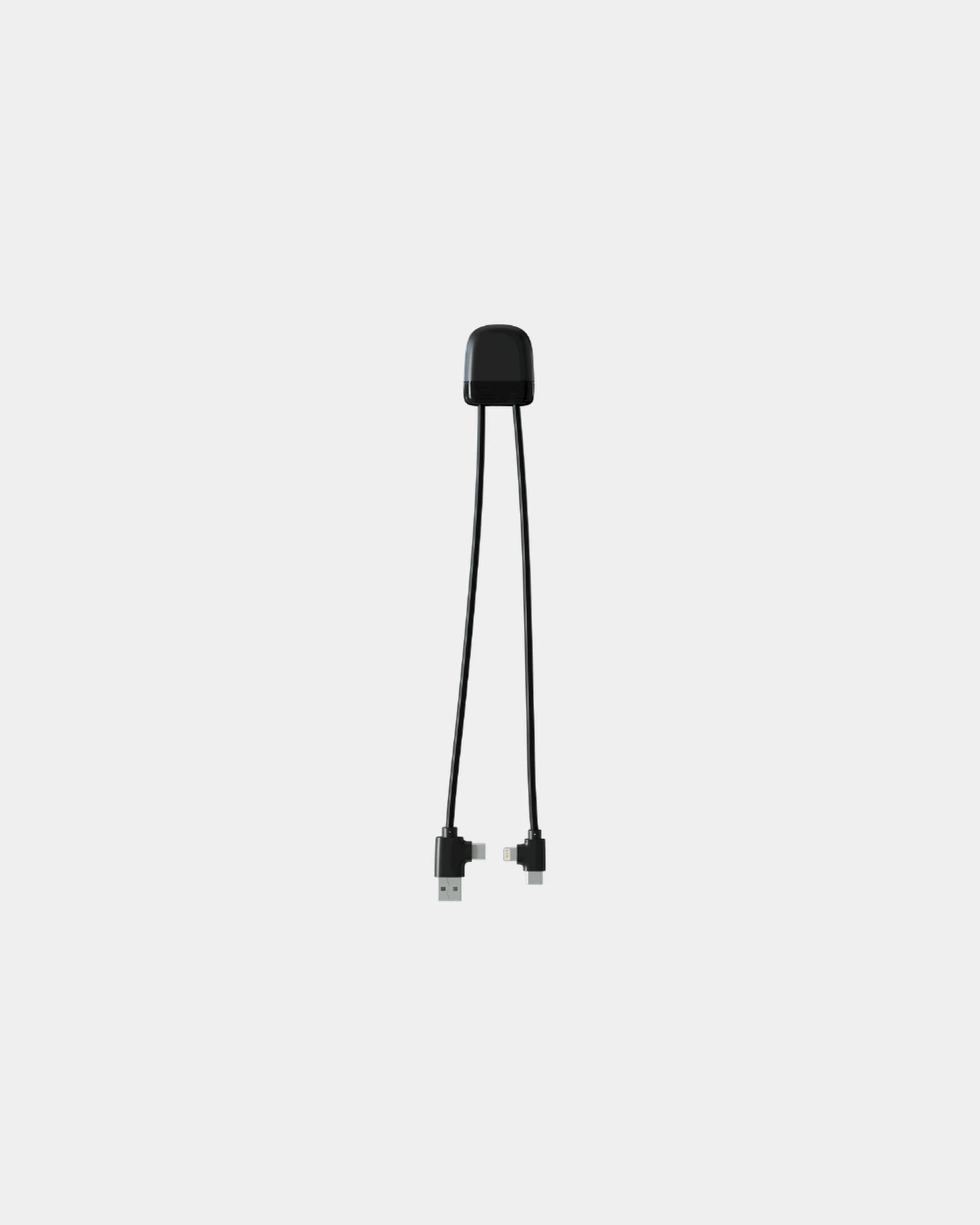 Câble de charge USB et USB-C à personnaliser - Noir