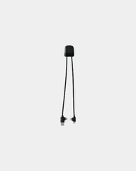 Câble de charge USB et USB-C à personnaliser - Noir
