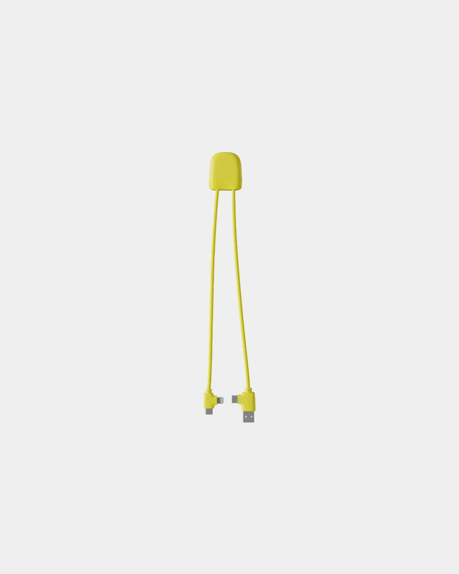 Câble de charge USB et USB-C à personnaliser - Jaune
