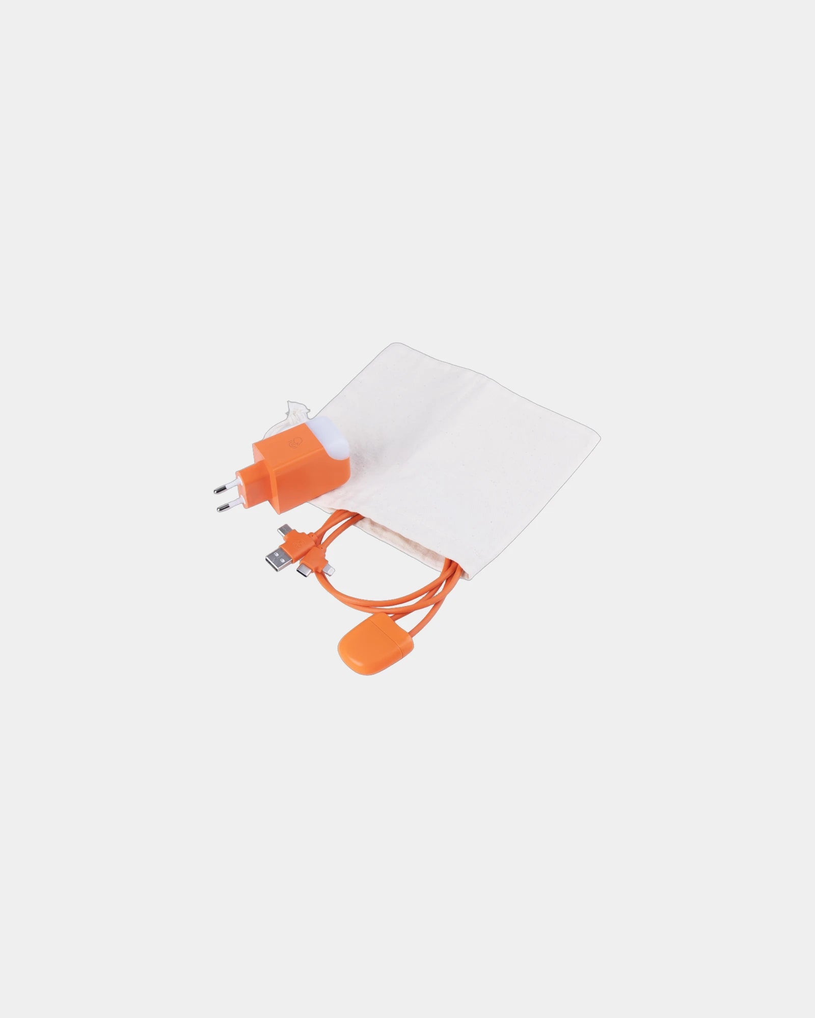Pack de charge 65W blanc à personnaliser - Orange
