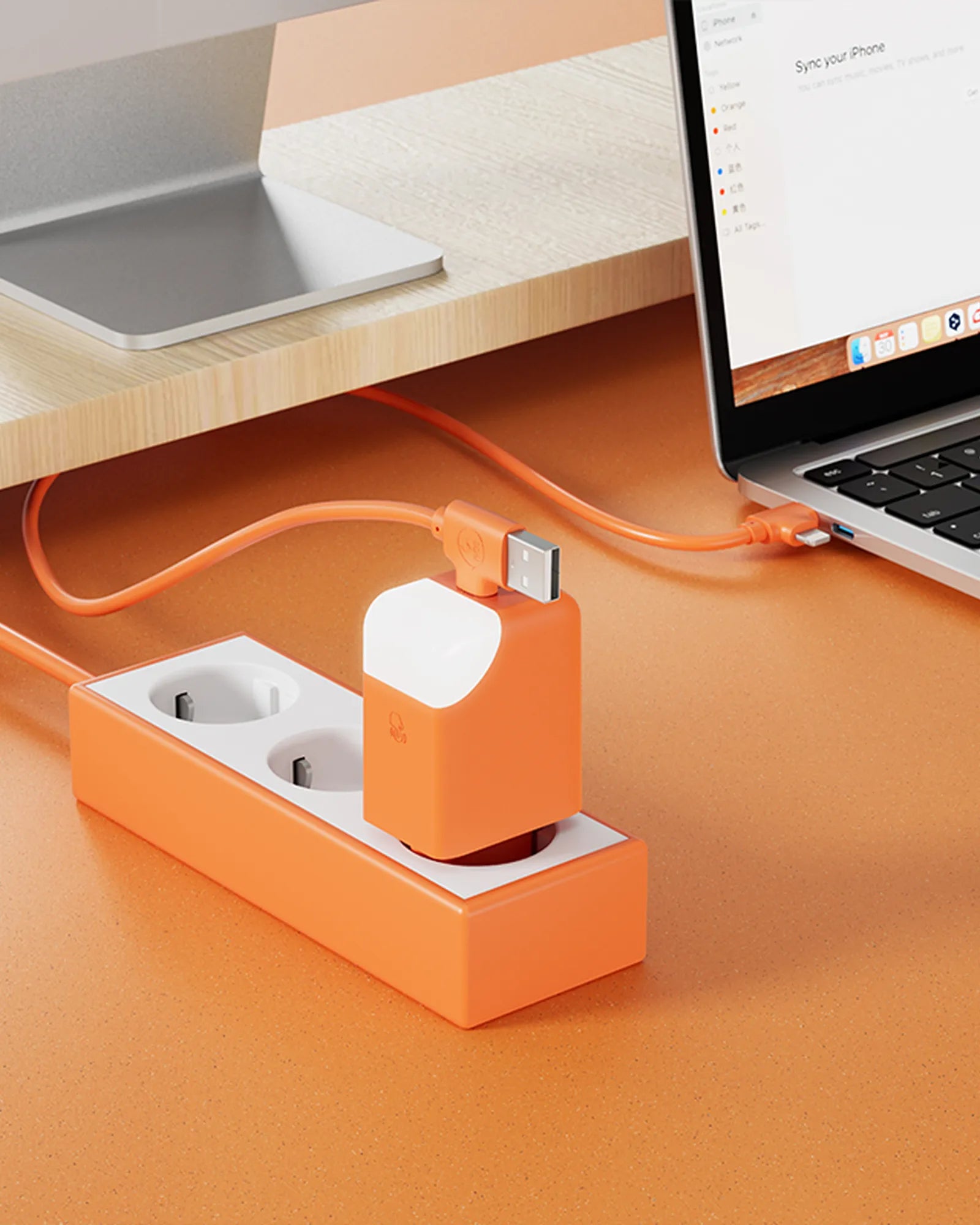 Adaptateur secteur double ports USB C et A 65W à personnaliser - 17