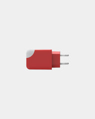Adaptateur secteur double ports USB C et A 65W à personnaliser - Rouge