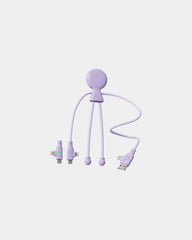 Câble de charge éco-responsable Mr Bio Long Fast à personnaliser - Lilas