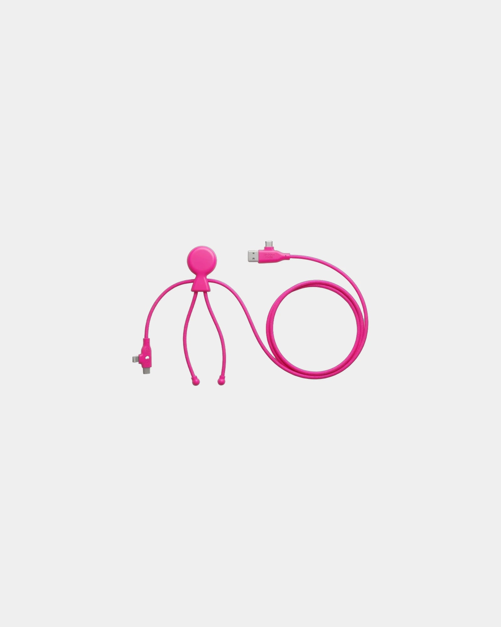 Câble de charge éco-responsable Mr Bio Long Fast à personnaliser - Rose