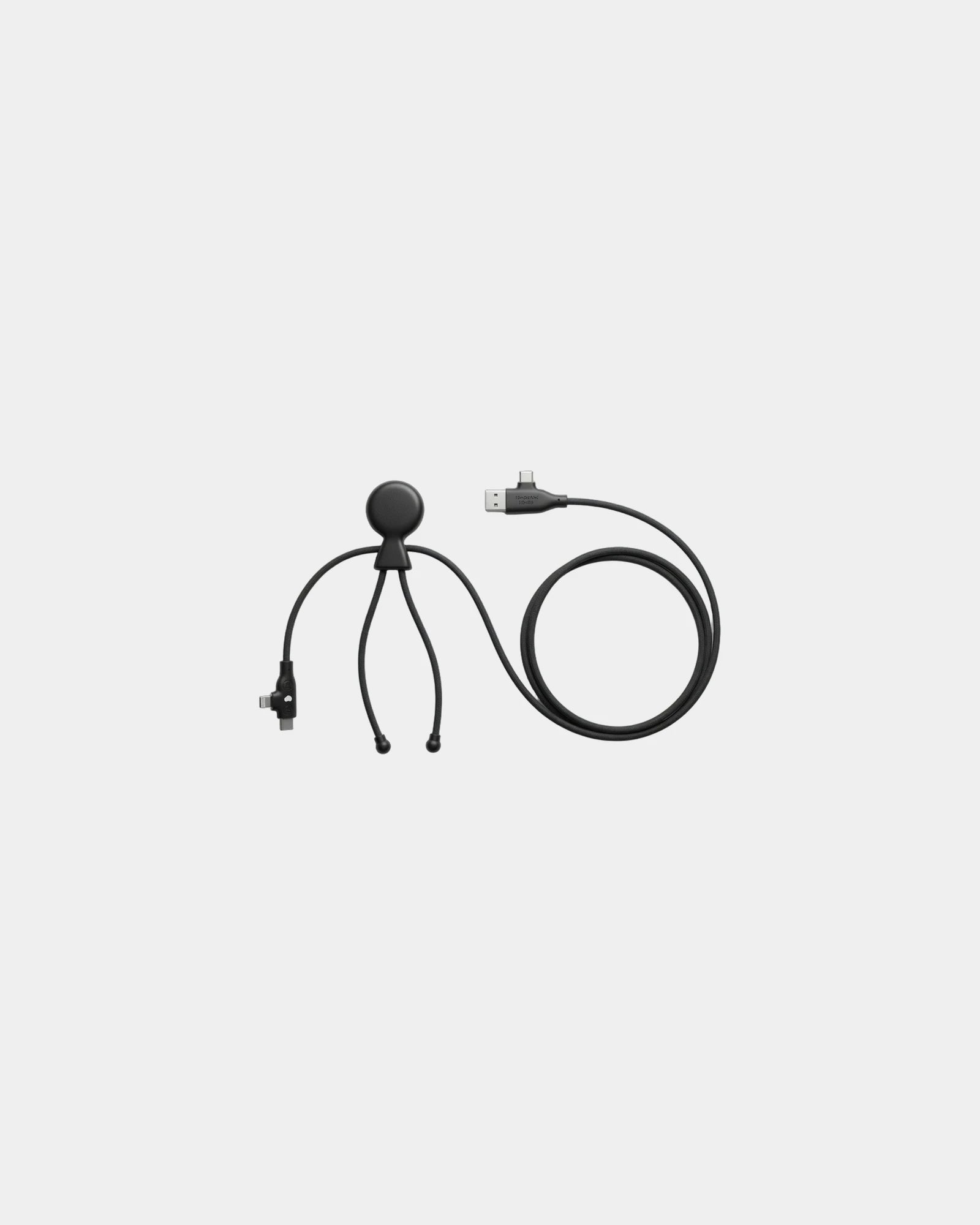 Câble de charge éco-responsable Mr Bio Long Fast à personnaliser - Noir