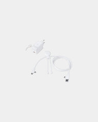 Pack de charge câble Mr Bio Long Fast 60W à personnaliser - Blanc