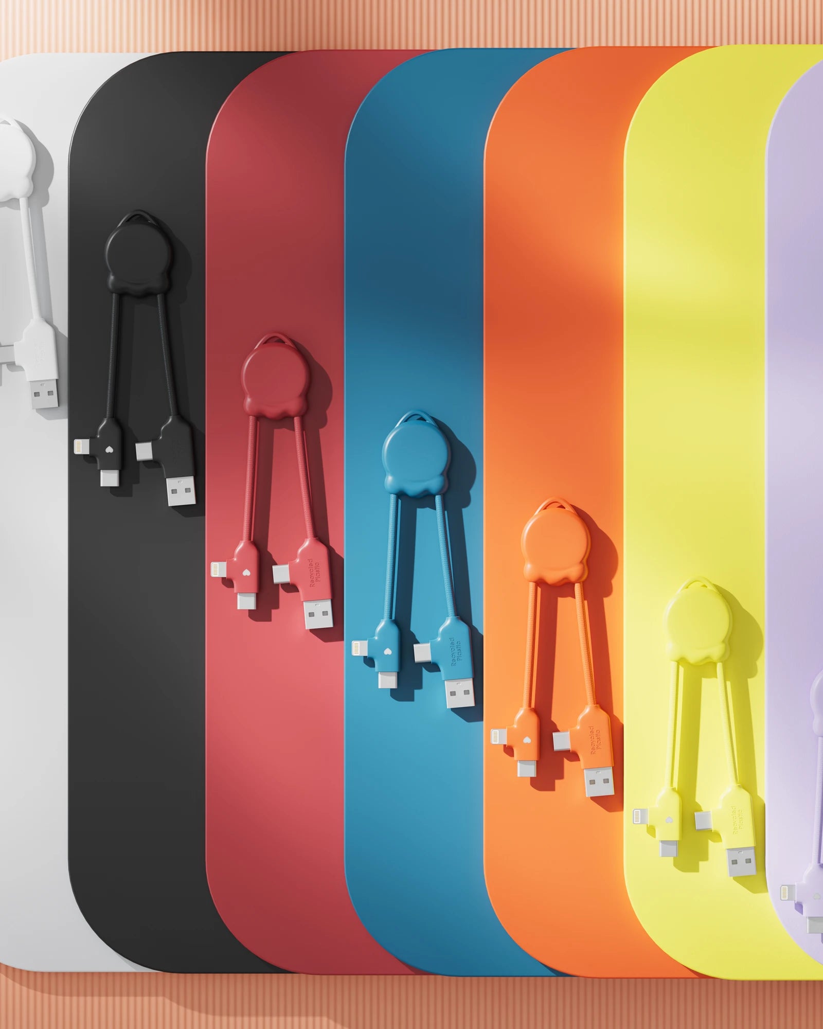 Câble de charge plastique recyclé Octomini à personnaliser - 15