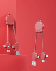 Câble de charge plastique recyclé Octomini à personnaliser - 4