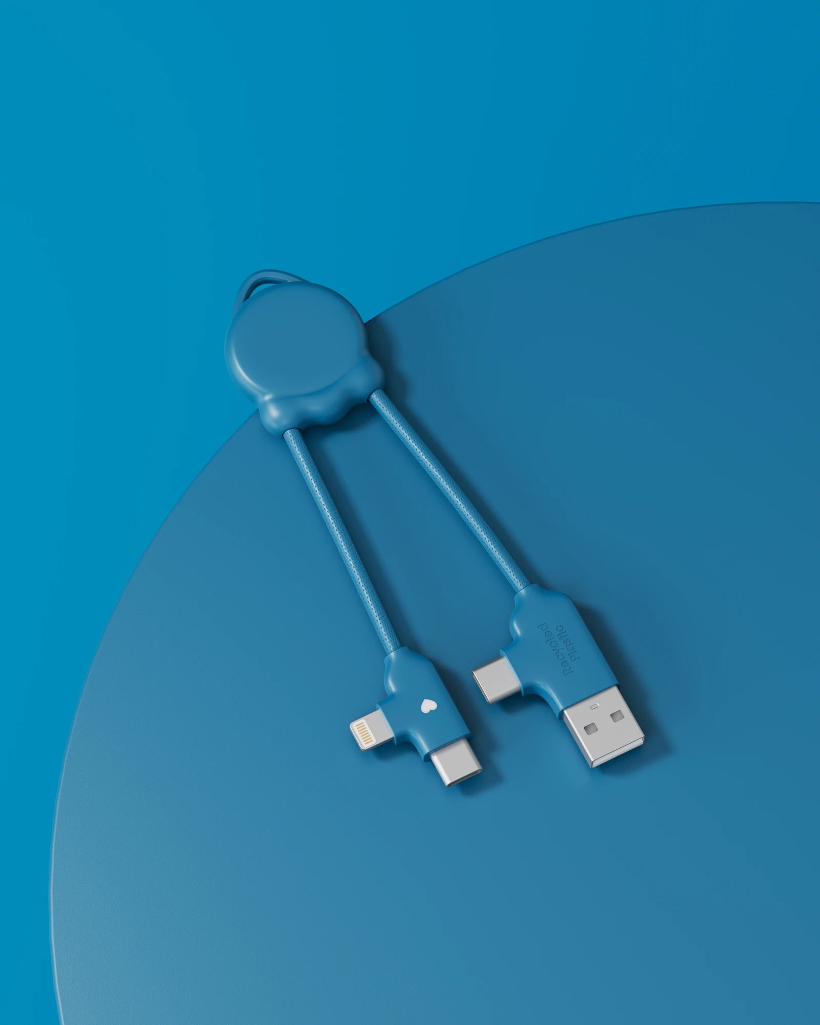 Câble de charge plastique recyclé Octomini à personnaliser - 9