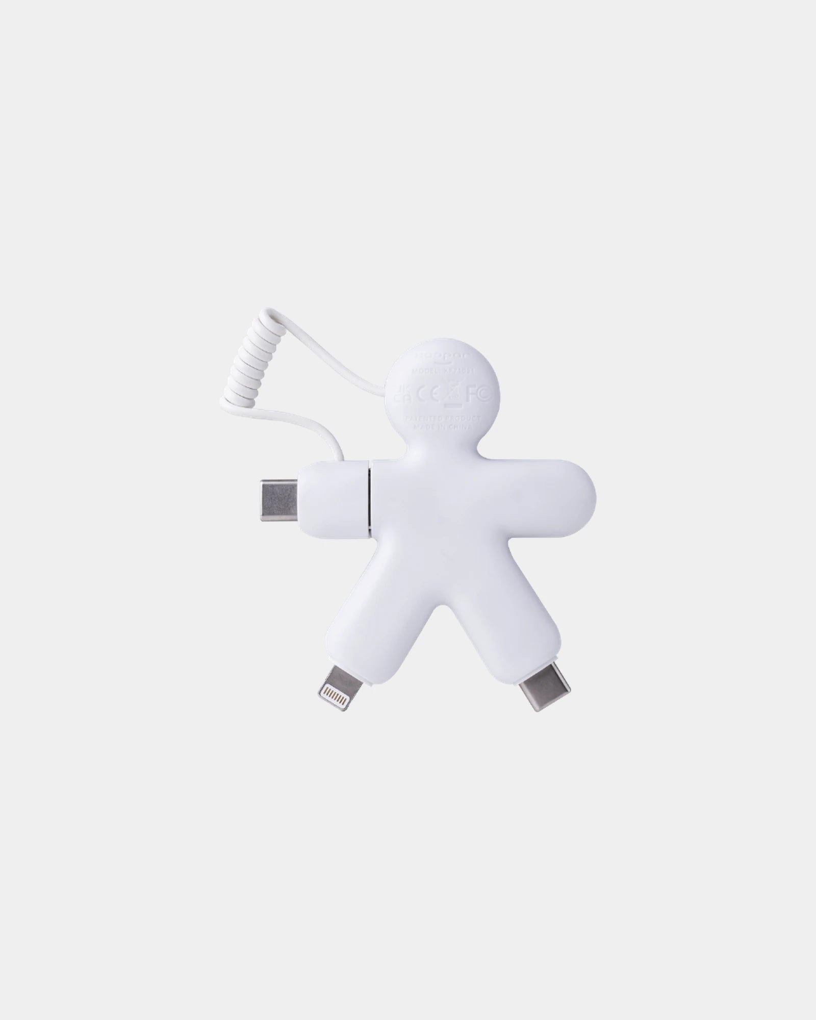 Câble de charge USB-C et Lightning à personnaliser - Blanc