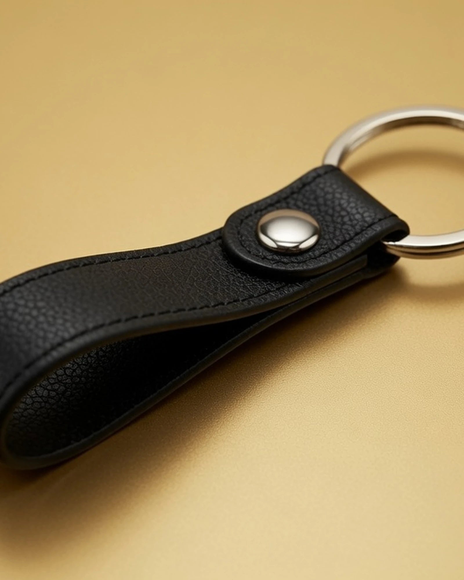 Porte-clés cuir recyclé INÉ à personnaliser - 7