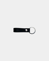 Porte-clés cuir recyclé INÉ à personnaliser - Noir