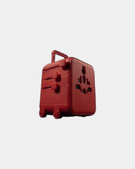 Adaptateur compact rouge Luggie à personnaliser - Rouge