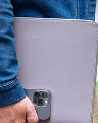 Pochette cuir recyclé INE 14/15" à personnaliser - 22