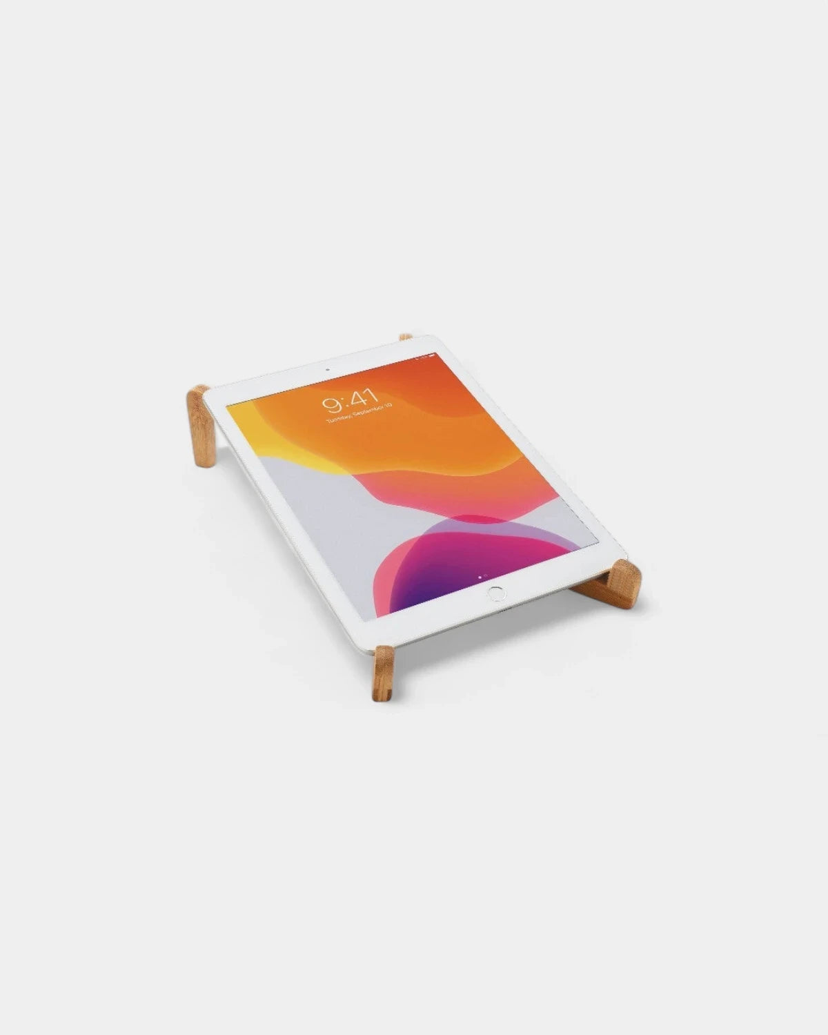 Support ordinateur portable en bambou à personnaliser - 3