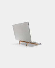 Support ordinateur portable en bambou à personnaliser - 1