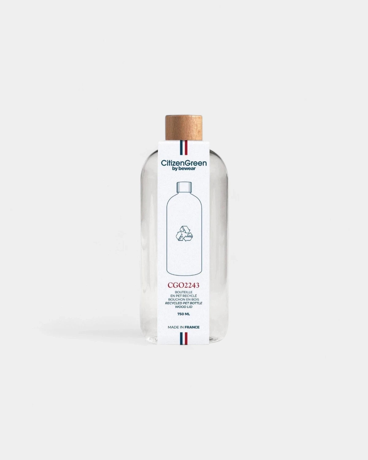 Bouteille en RPET recyclé made in France à personnaliser - 1