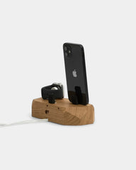 Chargeur à induction en bois 3 en 1 à personnaliser - 6
