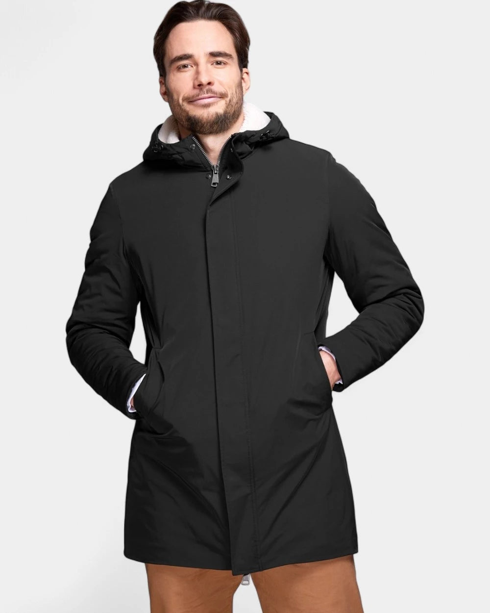Parka longue intérieur sherpa à personnaliser - 5