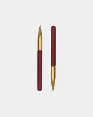 Mechanical Pencil - Raw Brass & Aluminium - Red & Raw Brass