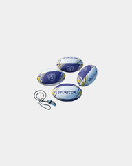 Mini ballon Rugby 18 cm à personnaliser - Multicolore
